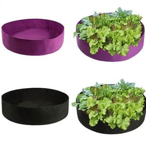 Raised Garden <b>Bed</b> Round Planting Container Grow <b>Bags</b> Breathable Felt Fabric Planter for Plants Nursery Pot - Product Image 5
