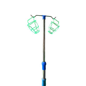 Chariot médical pour perfusion, base à roulettes universelle, mouvement flexible à 360° + frein de blocage, chariot de soins infirmiers pour hôpital, 1 an - Product Image 5