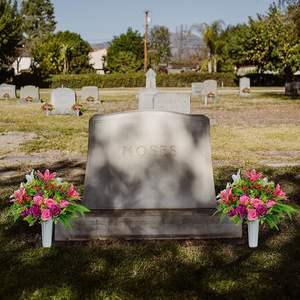 2 шт., набор искусственных цветов для кладбища - Product Image 3