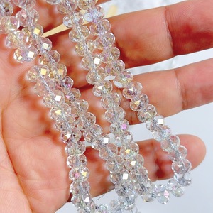 Hạt cườm pha lê acrylic 8mm cắt cạnh nhẵn bóng, phụ kiện làm đồ trang sức, nhà sản xuất bán buôn trực tiếp, hạt cườm hình lốp xe - Product Image 2