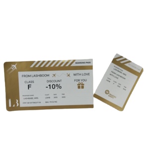 Affiche en forme de ligne <span class=keywords><strong>à</strong></span> déchirer, rectangulaire, avec billet de vol imprimé, billet de banque en cadeau - Product Image 6