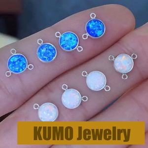 Hot bán S925 Bạc 3A <span class=keywords><strong>CZ</strong></span> Zircon Charm hình bầu dục Birthstone <span class=keywords><strong>bezel</strong></span> Drop 3mm 4mm 6mm Kích thước túi để làm đồ trang sức vĩnh viễn làm - Product Image 4