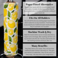 Super Soft Absorbent Reusable Cotton Kitchen Towels Set Square Woven