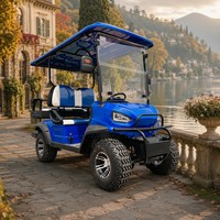 Voiturette de golf électrique tout-terrain Tarion 4 places robuste avec moteur AC 4,0 kW, suspension indépendante, vitesse 35 km/h, autonomie 90 km