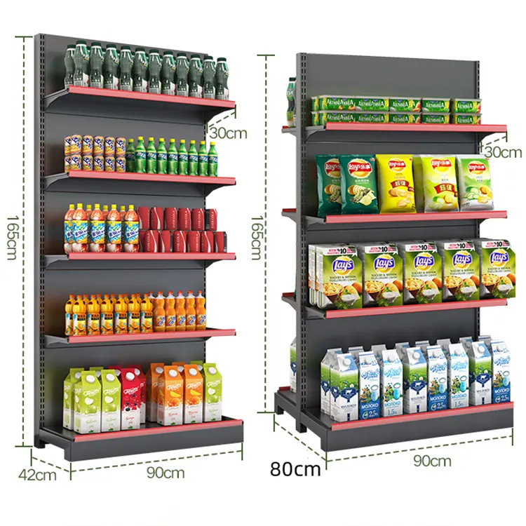 Hot Sale Gondola Supermarket Shelving Display Rack for Retail Store