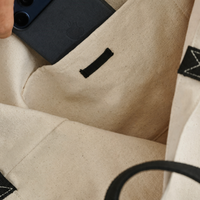 Sac fourre-tout personnalisé en toile de coton recyclé avec poignées, imprimé avec logo sur mesure, pour courses et épicerie