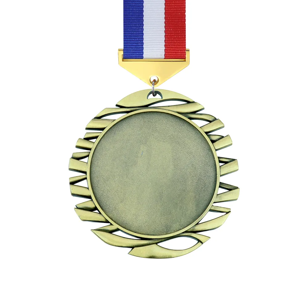 Produsen medali grosir medali balap olahraga sesuai pesanan khusus medali kosong penghargaan 3D berongga