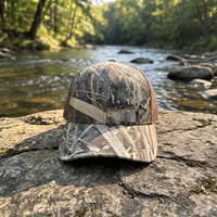 Casquette Trucker Richardson 112 Style Camouflage 6 Panneaux avec Dos en Maille, Logo Personnalisé, Camouflage Canard, Casquette Vierge pour le Sport