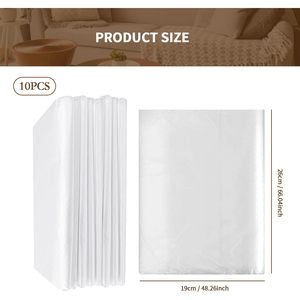 XONYOOM Plastic Paint <b>Tarp</b> Drop Cloths 10 Pack White Durable For Painting Furniture Covers - Product Image 3