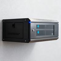 Armoire réseau métallique 4U, 19 pouces, petit rack de serveur Internet, châssis pour centre de données, armoire de serveur informatique murale