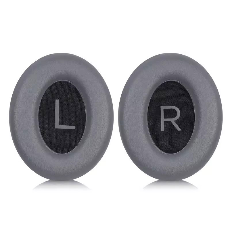 1pcs Coussinet d'oreille en cuir protéiné - Couleur titane - Grille noire