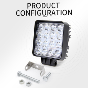 Luz Led de trabajo recargable para tractor, lámpara de 4 pulgadas, 12v de CC, 16 cuentas, 48w, <span class=keywords><strong>2021</strong></span> - Product Image 5