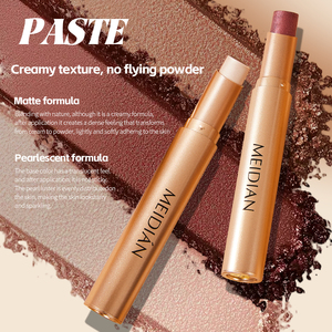 Vente en gros de fards à paupières en stick, 3 couleurs, effet scintillant, imperméables, anti-bavures, haute pigmentation, texture crémeuse - Product Image 5