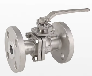 GB 304 Stainless Steel Manual Reset Handle Fixed Flange Ball Valve Low/High Platform American Standard Flange for Water Media - Product Image 4