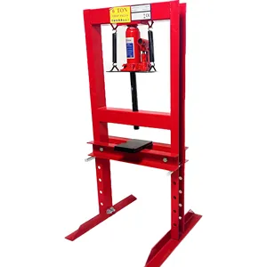 Hydraulic 6 Ton Adjustable Shop Press For Workshop With Hand Pump and CE
