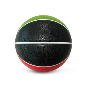 Ballon de basketball personnalisé sans logo en PU, vert, <span class=keywords><strong>noir</strong></span>, <span class=keywords><strong>rouge</strong></span>, pour l'entraînement, durable, ballon de rue - Product Image 3