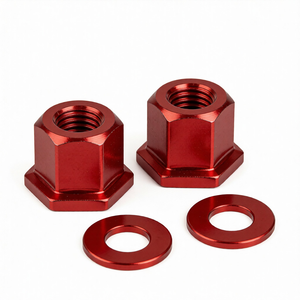 Tuercas de Seguridad de Aleación de Aluminio Mecanizadas por CNC Personalizadas, Piezas para Llantas de Carretera Glastrac - Product Image 1