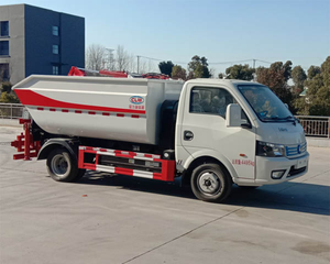 Dongfeng 4,5-Tonnen Elektro-Müllverdichter-LKW mit Hecklader und 2:1 Verdichtungsverhältnis für enge städtische Gassen - Product Image 1