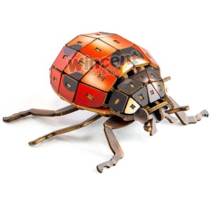 <span class=keywords><strong>Wincent</strong></span> DIY Série B320 Coccinella septempunctata Modèle 3D Puzzle En Bois Jouets Assembler Des Jeux Pour Adultes - Product Image 1