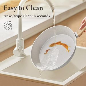 Juego de Ollas y <span class=keywords><strong>Sartenes</strong></span> de Cocina Color Crema, Marca Geling, Fabricante Chino, Juego de Utensilios de Cocina de Cerámica Antiadherentes y <span class=keywords><strong>Saludables</strong></span> - Product Image 5