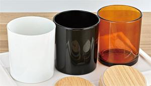 เชิงเทียนแก้วแบบหนา/โหลเทียนในสีต่างๆและสามารถปรับแต่งได้ - Product Image 2