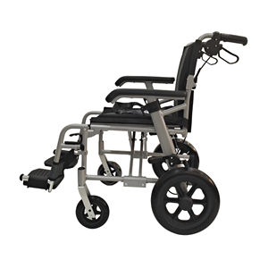 Fauteuil roulant pliable pour personnes handicapées pour personnes âgées, accoudoir réglable, repose-pieds détachable, fauteuil roulant portable léger pour adultes - Product Image 3