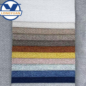 Tissu Hotsale de haute qualité en lin couleur personnalisable doux au toucher teint 100% polyester tissu pour canapé - Product Image 1