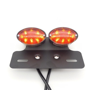 Feu arrière de moto, feu arrière LED double œil avec support, feu arrière de moto double œil de chat LED - Product Image 4