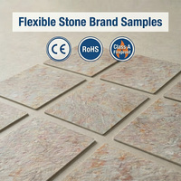 Panneau de pierre flexible MCM couleur personnalisée, carrelage céramique souple pour l'amélioration de l'habitat, kits d'échantillons de marques et de fournitures OEM