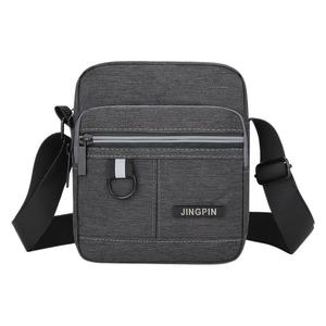 Crossbody Phone Bag Oxford Cloth Gray Waterproof Unisex Daily Use Small Shoulder Bag For Iphone - Product Image 3