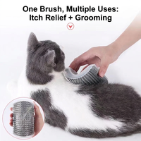 Grattoir pour chat, brosse de toilettage auto-nettoyante, brosse texturée pour enlever les poils, brosse de massage pour le visage, jouet de toilettage pour animaux de compagnie, fournisseur en gros