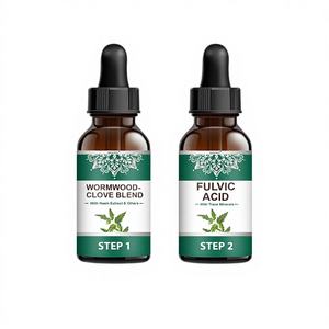 Ekstrak Wormwood, Cengkih, dan Neem OEM untuk Dewasa, Tetes Asam Fulvat, Meningkatkan Sistem Imun, Suplemen Herbal, Kompleks <span class=keywords><strong>Mineral</strong></span> Mikro Asam Fulvat - Product Image 1