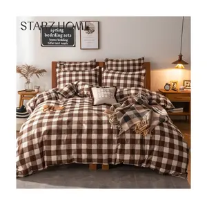 Starz Home venta al por mayor nuevo juego de funda nórdica de algodón King queen size cama edredón juego de cama para Hotel hogar