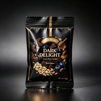 Sachet d'emballage alimentaire personnalisé imprimé pour barres énergétiques, barres protéinées, biscuits, fruits secs – Sachet oreiller thermosoudé OEM