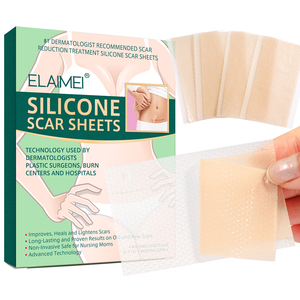 Elaimei Gel réparateur et cicatrisant, Patch en silicone auto-adhésif <span class=keywords><strong>pour</strong></span> cicatrices, vergetures, brûlures, accouchement par césarienne, Soin de beauté - Product Image 3