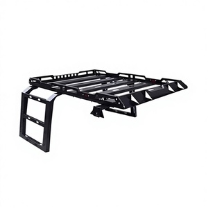 Barres de toit universelles en alliage d'aluminium pour Wrangler BJ40 & Everest avec plateforme et panier de toit - Product Image 1