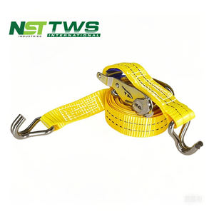 Sangles d'arrimage à cliquet rétractables de norme australienne ceinture de bâche de cargaison avec double crochets en J pour accessoires de <span class=keywords><strong>camion</strong></span> - Product Image 6