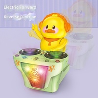 Jouet électrique pour enfants : canard musical, lumineux, style DJ, multidirectionnel, chantant et dansant