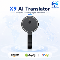 Traducteur intelligent X9 AI, 146 langues, traduction bidirectionnelle en temps réel, appel transversal via application, traduction numérique sans fil, bureau professionnel