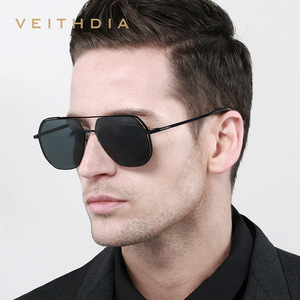 Veithdia Men's Polarized Square Sunglasses UV400 Black <b>Frame</b> Nylon Lens Driving Outdoor Fashion 8268 - Product Image 2