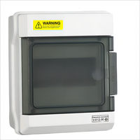 Boîtier de distribution en plastique étanche IP65 QHECO de haute qualité, série 4-18 voies, 220V/380V, certifié CCC ISO 9001, montage en surface