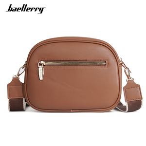 กระเป๋าสะพายข้างผู้หญิง Baellerry สีน้ำตาล แบบเย็บลาย ซิปปิด กันน้ำ กระเป๋าสะพายไหล่เดียว รุ่นซัมเมอร์ 2024 - Product Image 2