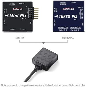 Htlnuzd radiolink MINI Pix V1.2เครื่องควบคุมการบินมินิ M8N TS100เข็มทิศโมดูลจีพีเอสความแม่นยำในการระบุตำแหน่งสูง FPV สำหรับโดรน RC - Product Image 3
