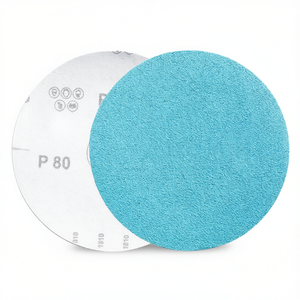 Discos de Lijado Resistentes con Velcro P80 Azules de 150 mm para Acabado de Madera y Metal - Product Image 2
