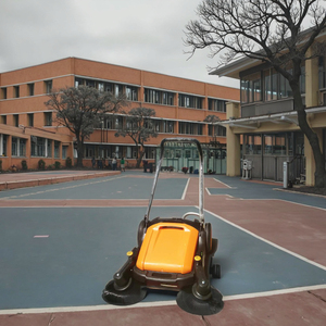 New Electric Walk-Behind Street Sweeper Industrial Floor Cleaning <strong>Machine</strong> for Leaf Hand Push Floor Sweeper Condition New - Product Image 6