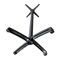 Base de table pliante en aluminium moulé avec pieds réglables pour plateau de table de bar