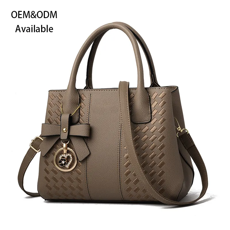 OEM Luxury Designer Black Shoulder Bags Women's Purses And Handbags Hot Sale Pu Leather Handbags Ladies Fashion Crossbody Bags