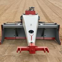 Niveleuse agricole télescopique de 5 mètres, niveleuse de terrain par satellite, équipement de nivellement à col de cygne, machine de terrassement télescopique