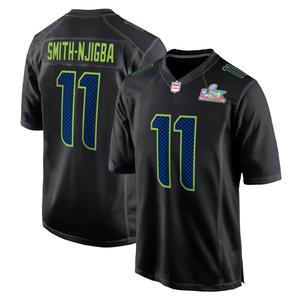 2026 Super Bowl LX Carbon Fashion Seattle Jersey Custom American Football Shirts Gestikte Geborduurde Jeugd Uniformen Sportkleding - Product Image 2