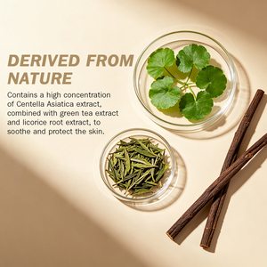 Crema Facial Calmante de Centella de Marca Privada, Calma y Estabiliza la Piel, Repara, Alivia el Enrojecimiento y la Molestia, Crema Reparadora Facial - Product Image 4